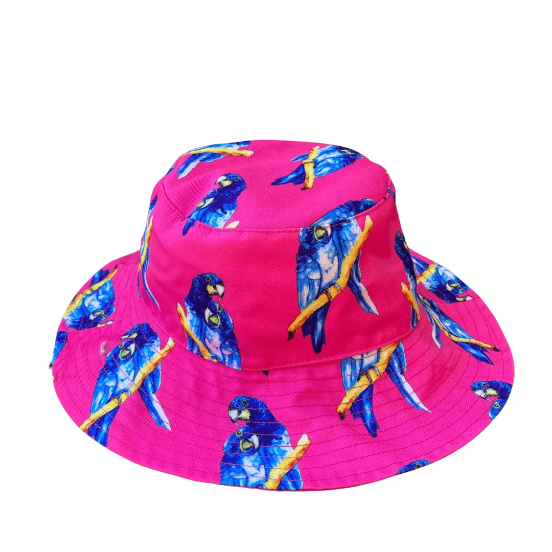 Fluro Macaw Beach Hat