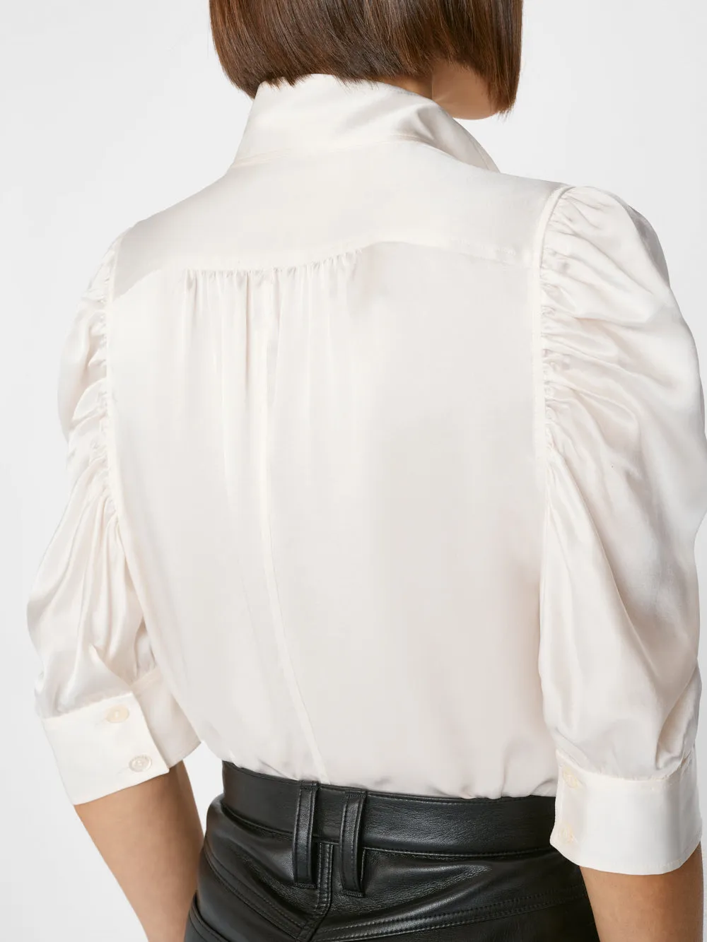 Gillian Top -- Glossy Off White