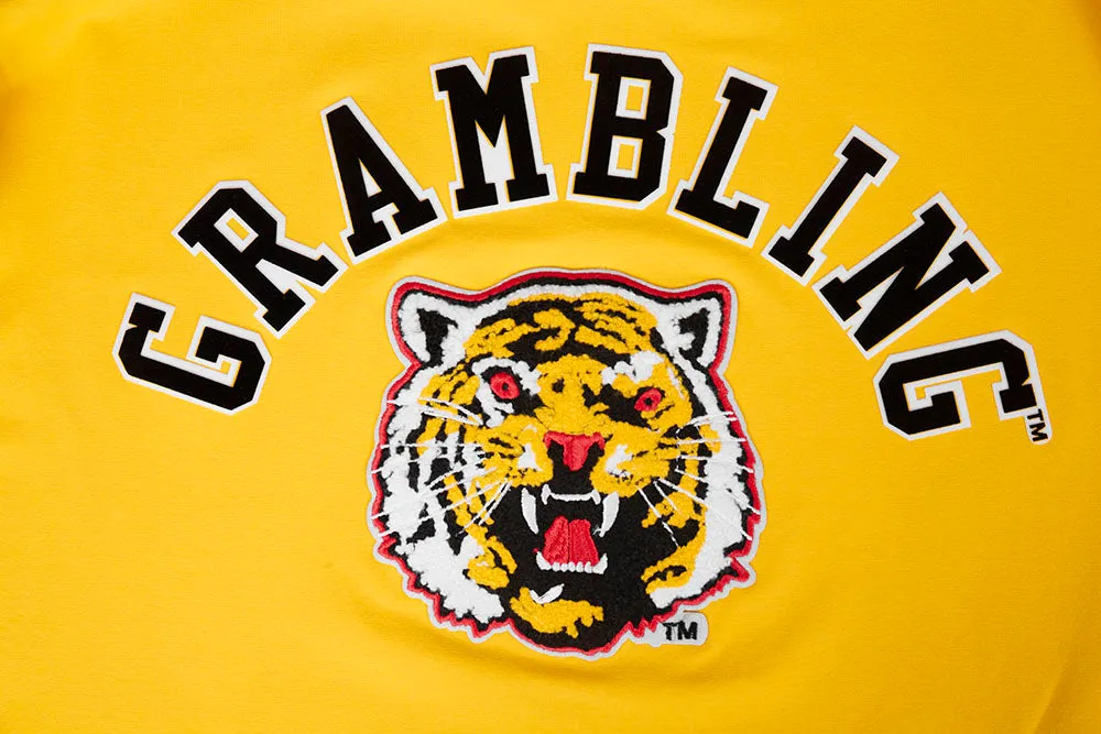 GRAMBLING STATE UNIVERSITY CLASSIC MEN'S STACKED LOGO TEE (YELLOW)