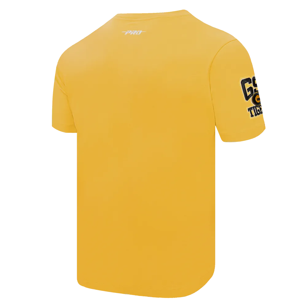 GRAMBLING STATE UNIVERSITY CLASSIC MEN'S STACKED LOGO TEE (YELLOW)