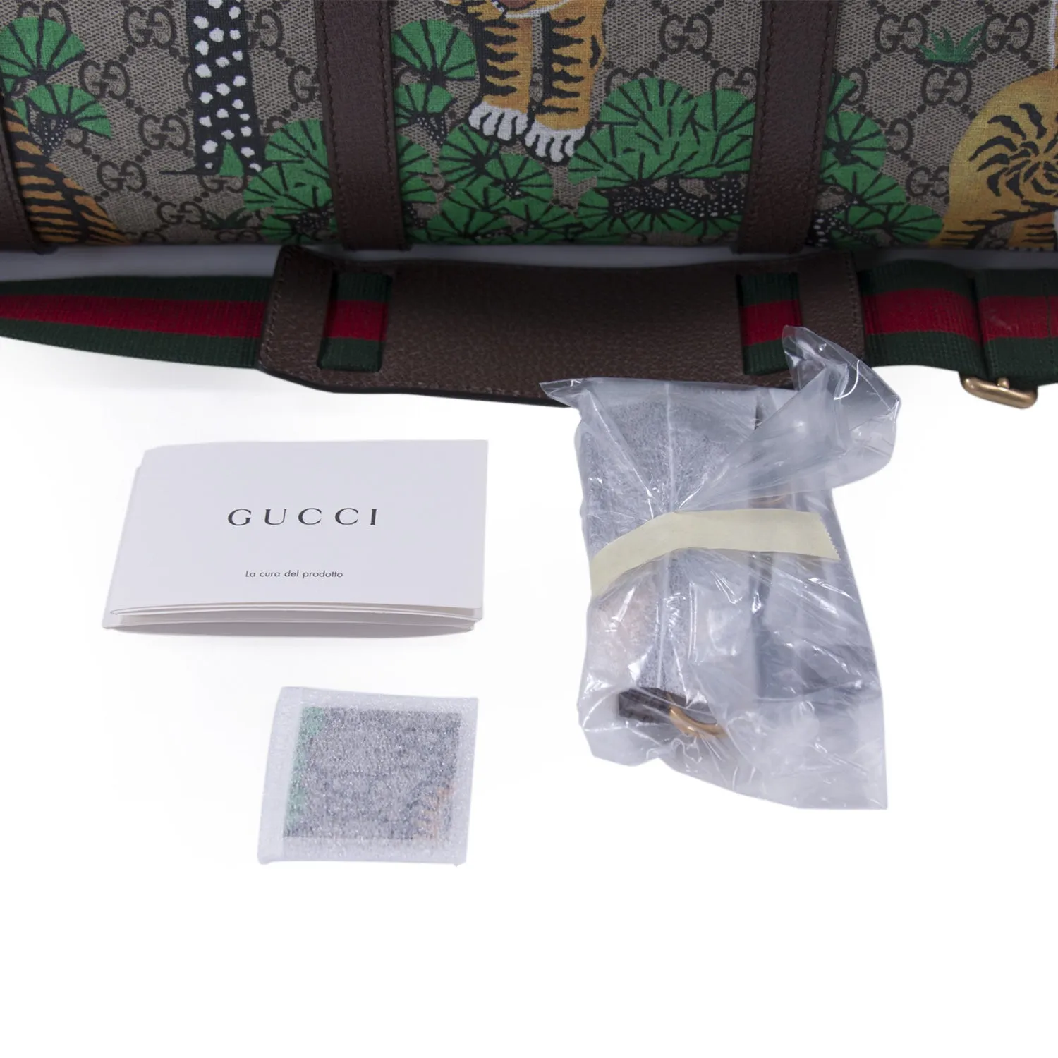 Gucci Bengal GG Supreme Weekender Duffle Bag