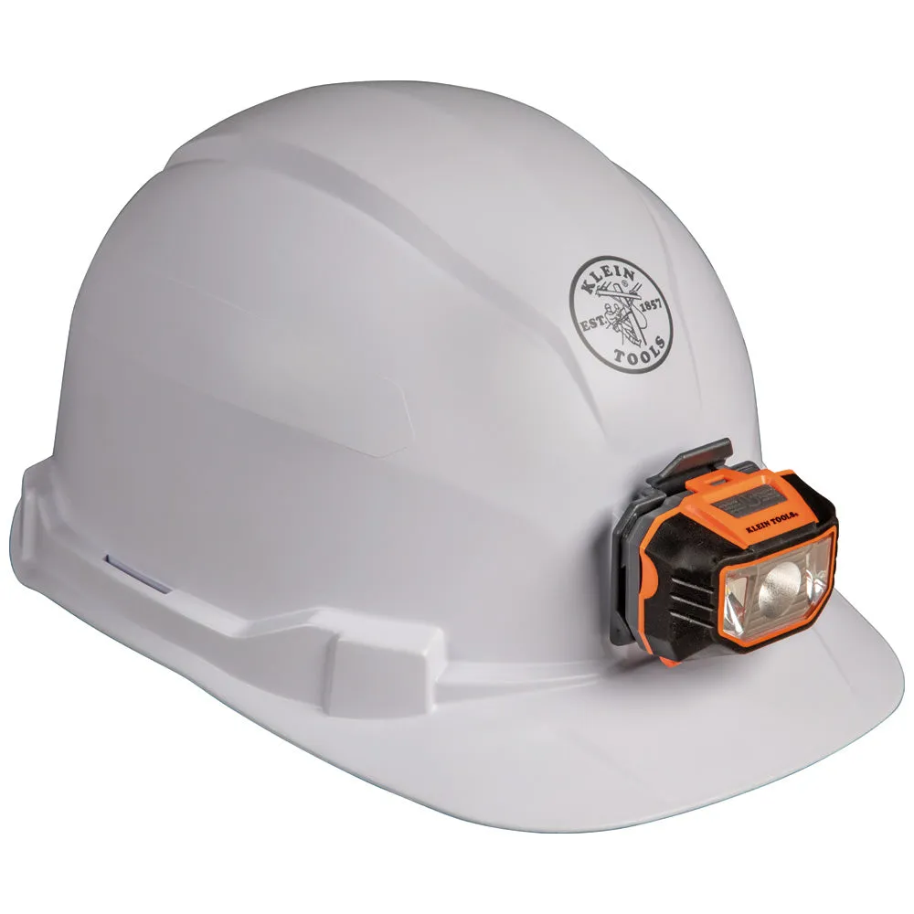 Hard Hat, Non-vented, Cap Style with Headlamp - (94-60107)