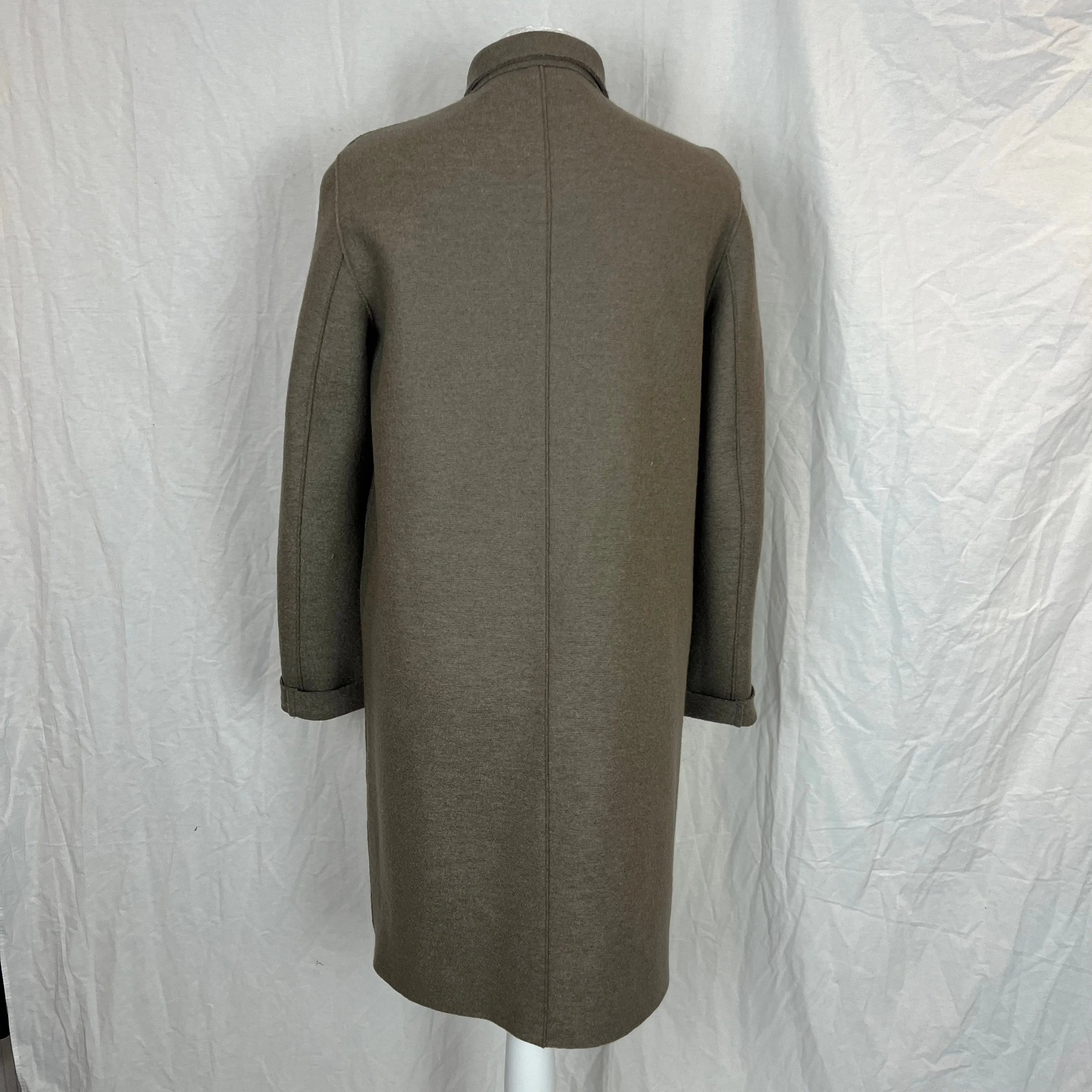 Harris Wharf Brand New Fawn Wool Coat S