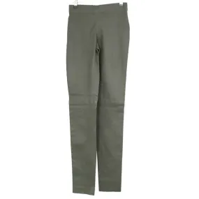 Joseph Brand New £895 Olive Leather Mid Rise Leggings M