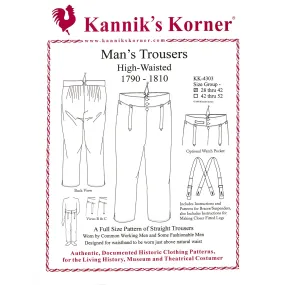 Kannik's Korner Man's Trousers 1790-1810