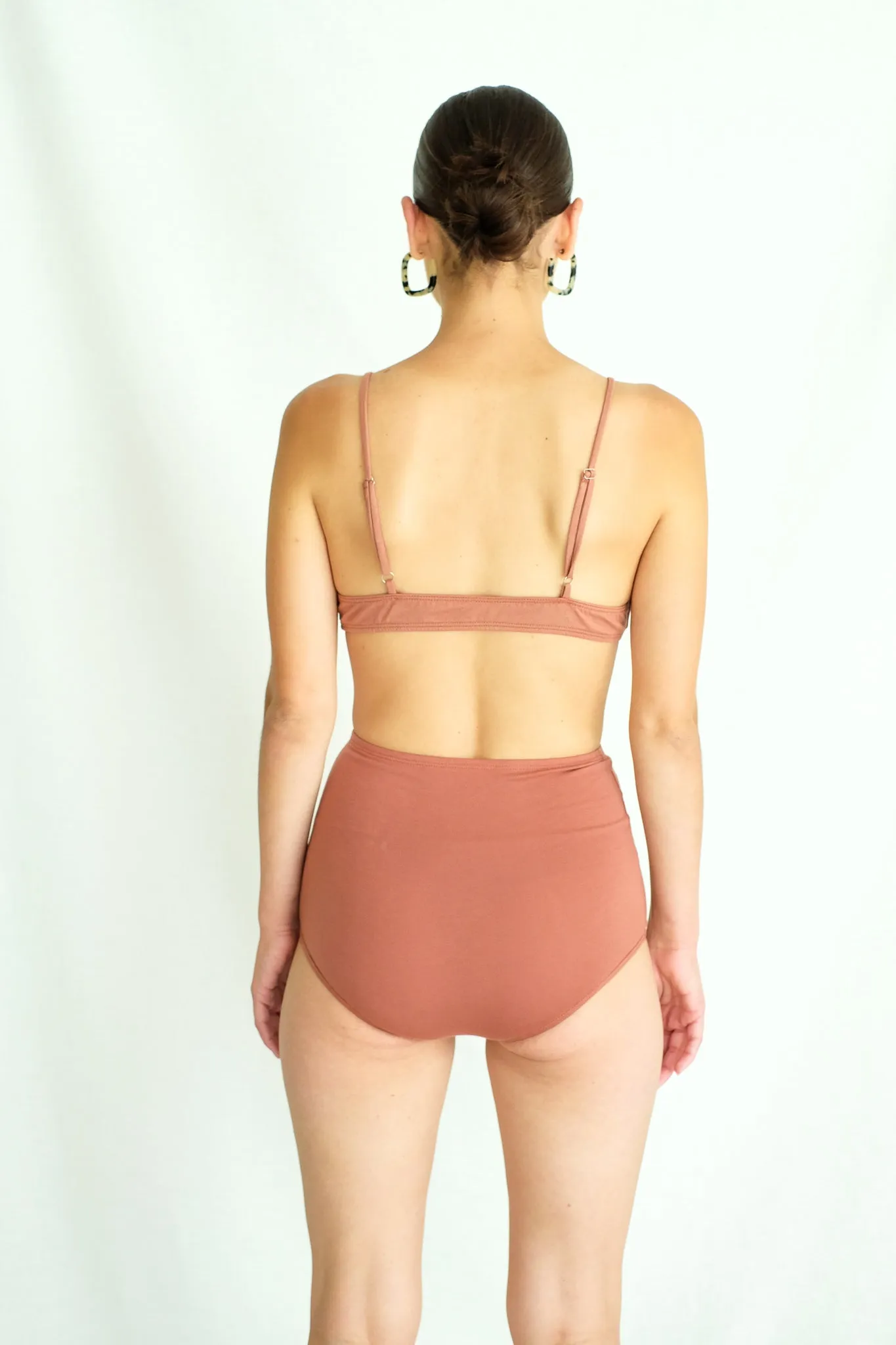 mia body short in clay supima jersey- Size XS