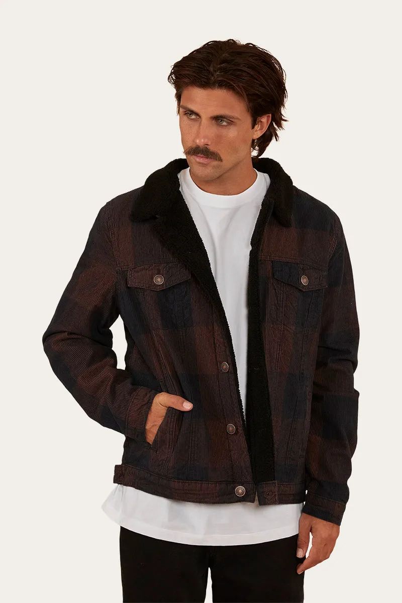 Milawa Mens Corduroy Jacket - Dark Oak