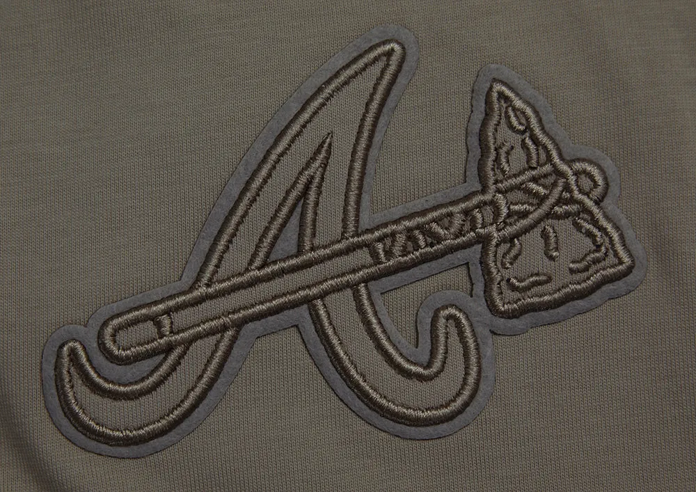 MLB ATLANTA BRAVES NEUTRAL DROP SHOULDER MEN'S TOP (DARK TAUPE)