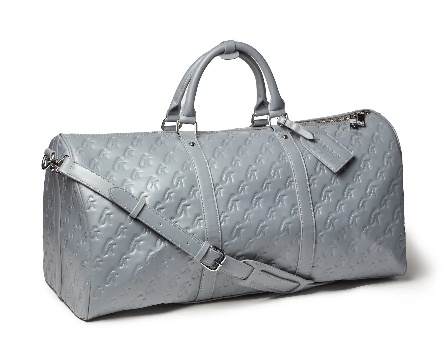 MONOGRAM UNISEX DUFFLE BAG GRAY