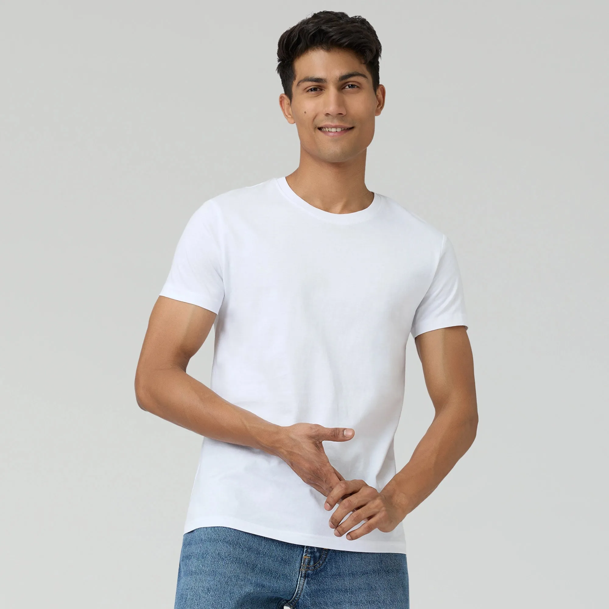 Pace Combed Cotton T-shirts Polar White