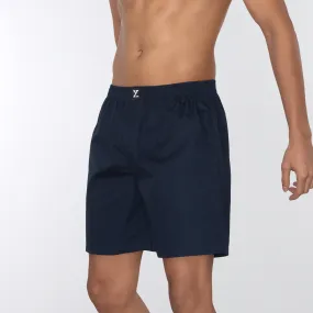 Pace Cotton Boxer Shorts Midnight Blue