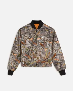 Patta Nature Print Reversible Canvas Bomber Jacket (Nature Print)