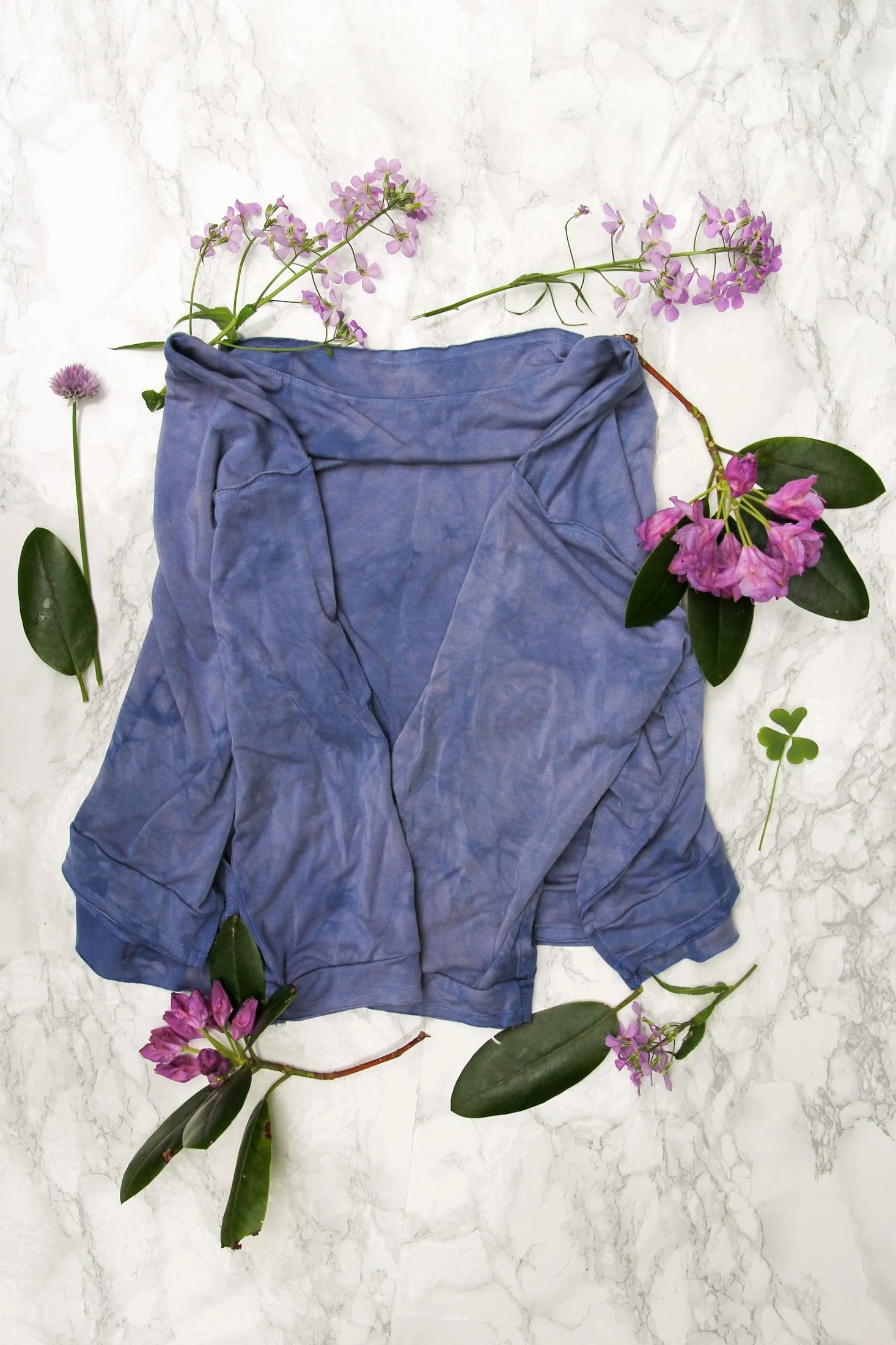 Periwinkle Moon Moth Sweatshirt Tunic