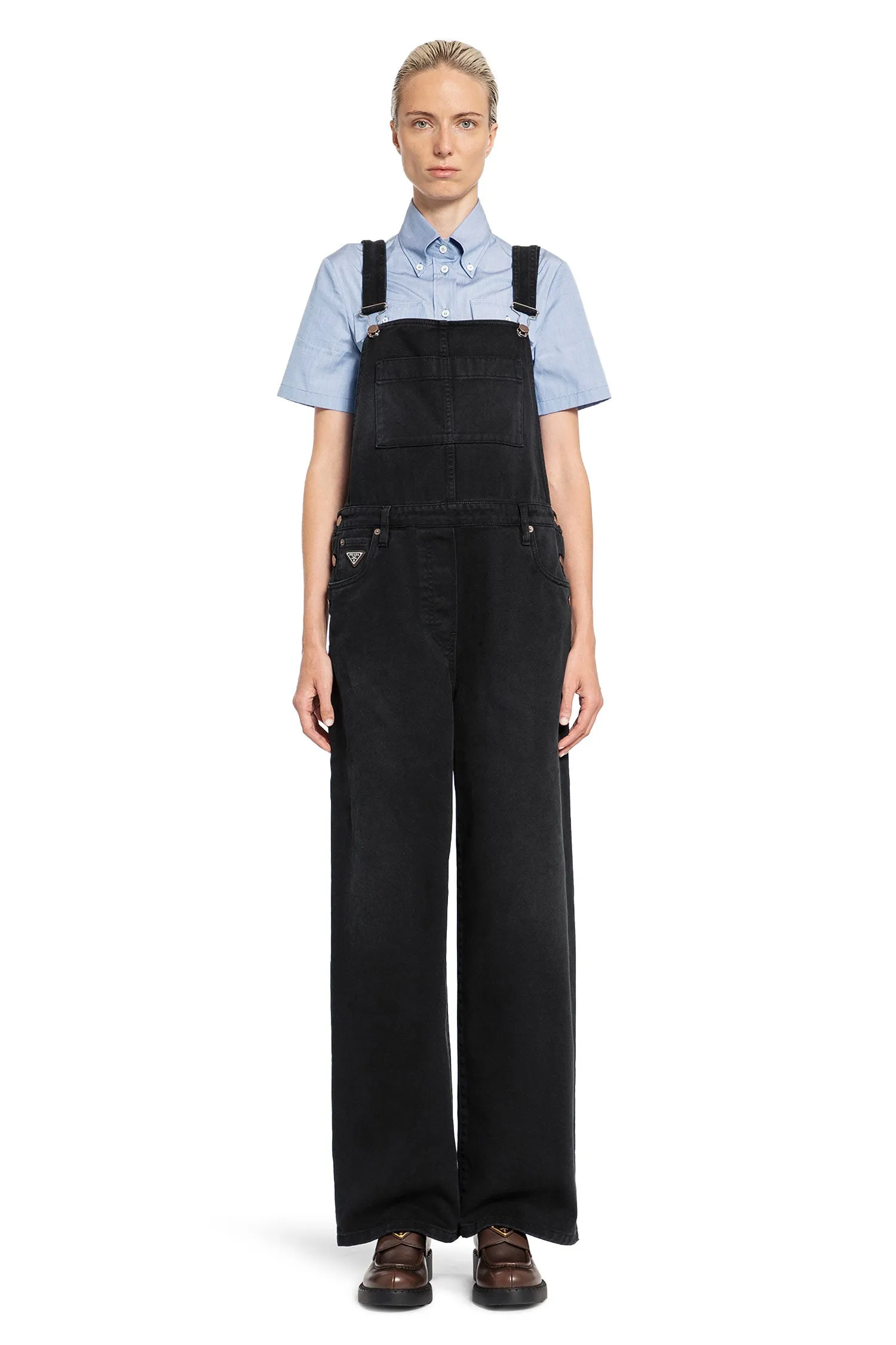 PRADA WOMAN BLACK JUMPSUITS