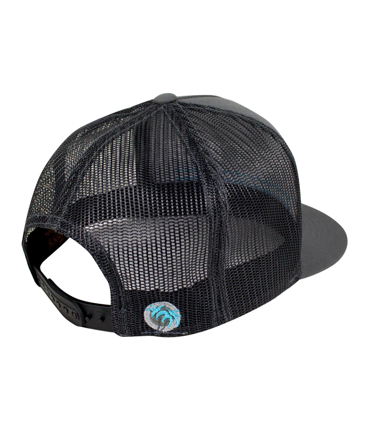 "On The Water - Center" Charcoal Trucker Hat