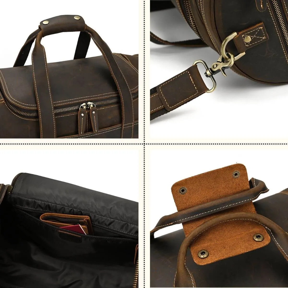 The Major - Leather Barrel Travel Bag