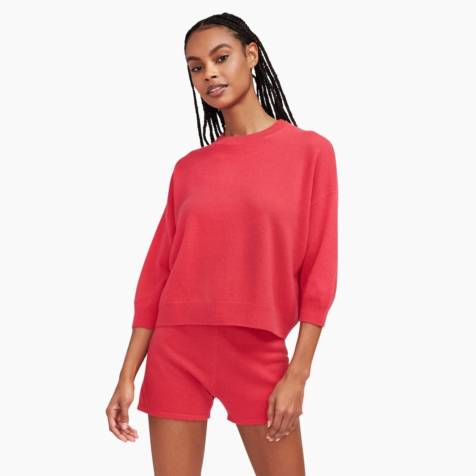 Three-Quarter Sleeve Sweatshirt