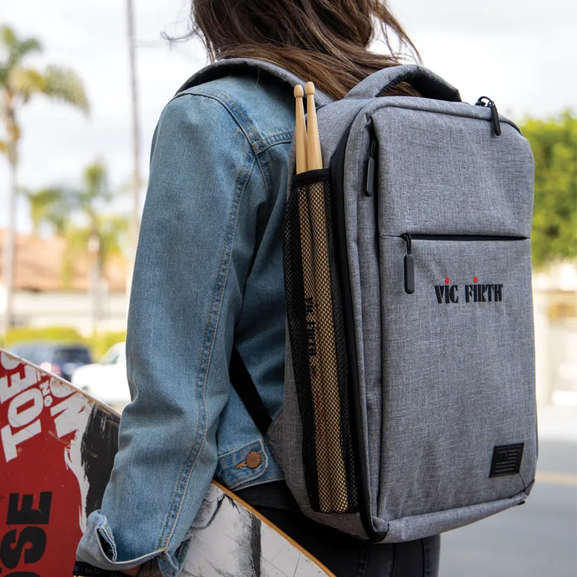 Vic Firth Gray Travel Backpack