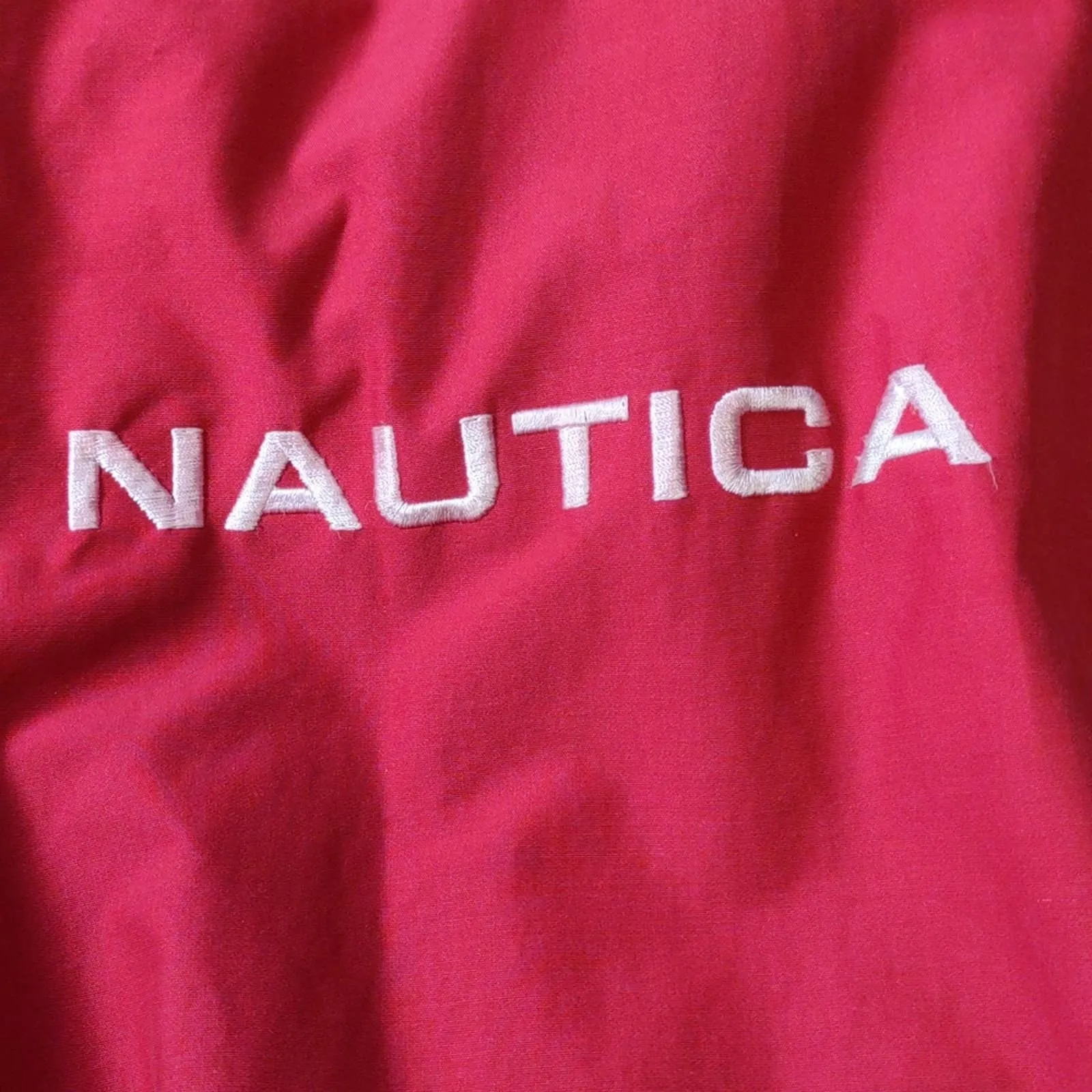 Vintage Nautica Reversible Fleece Jacket Large Y2K