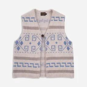 WESTERLEY KNITTED VEST - LIGHT GREY