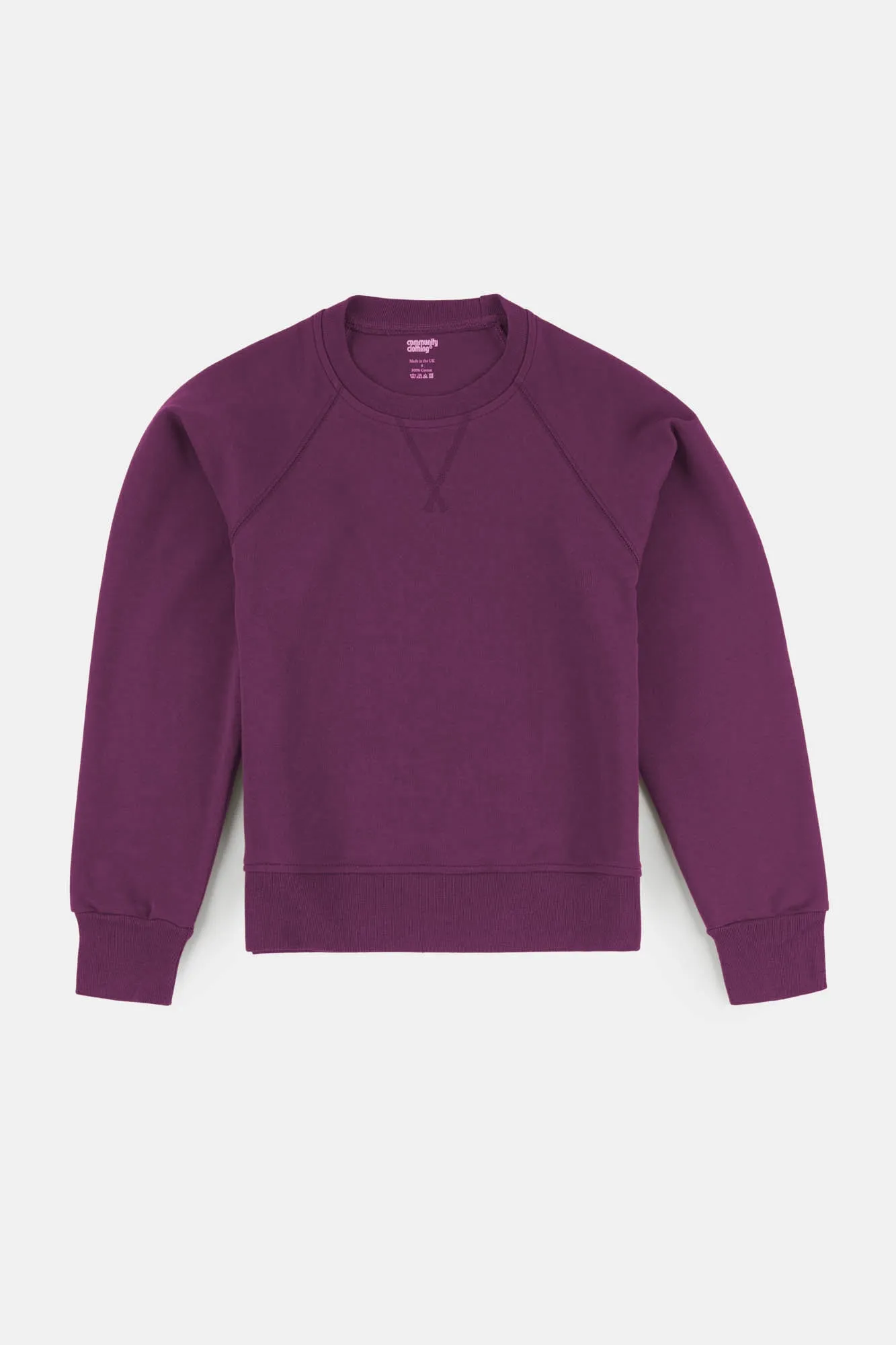 Women's Raglan Sweatshirt - Plum