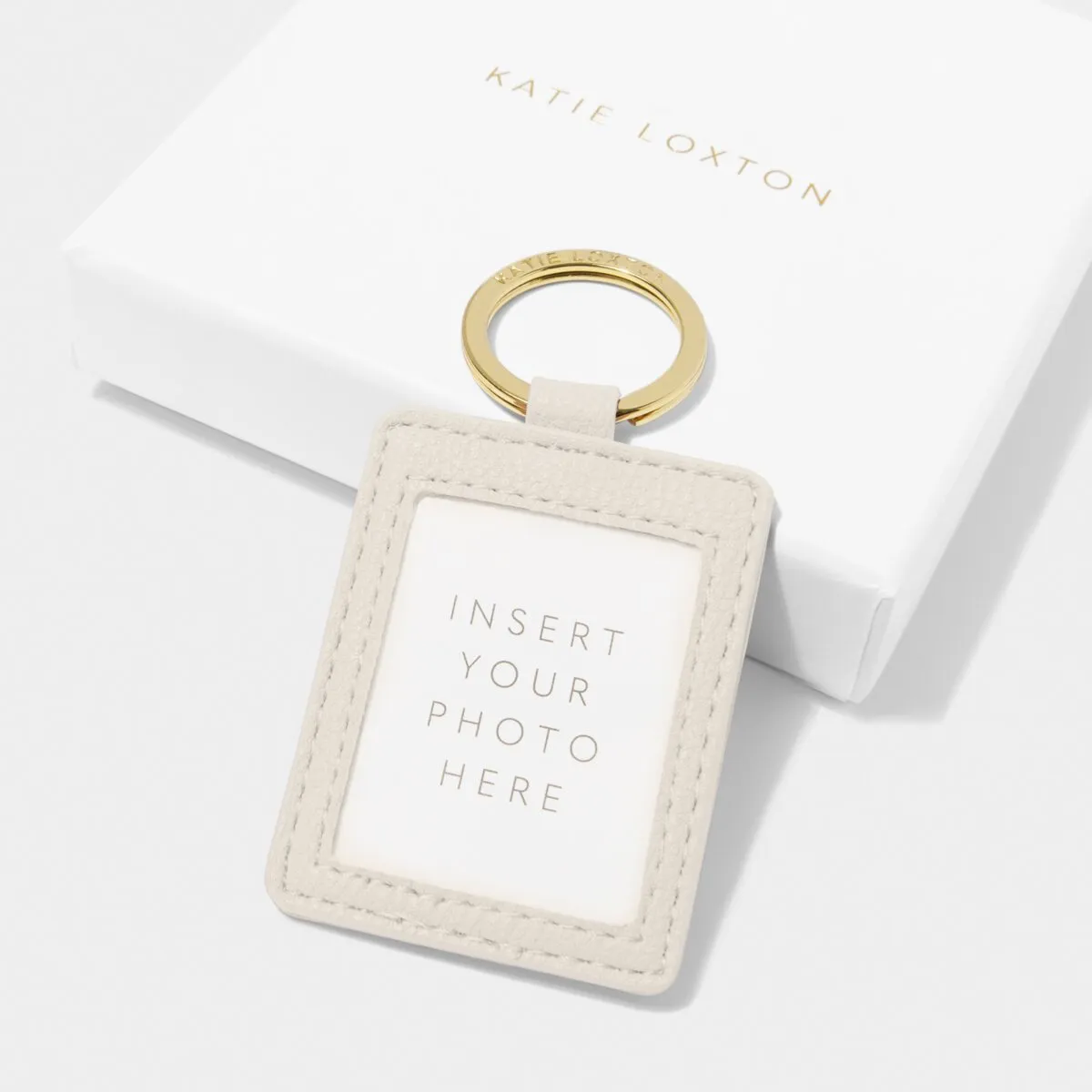 'Wonderful Mum' Boxed Photo Keyring | Off White